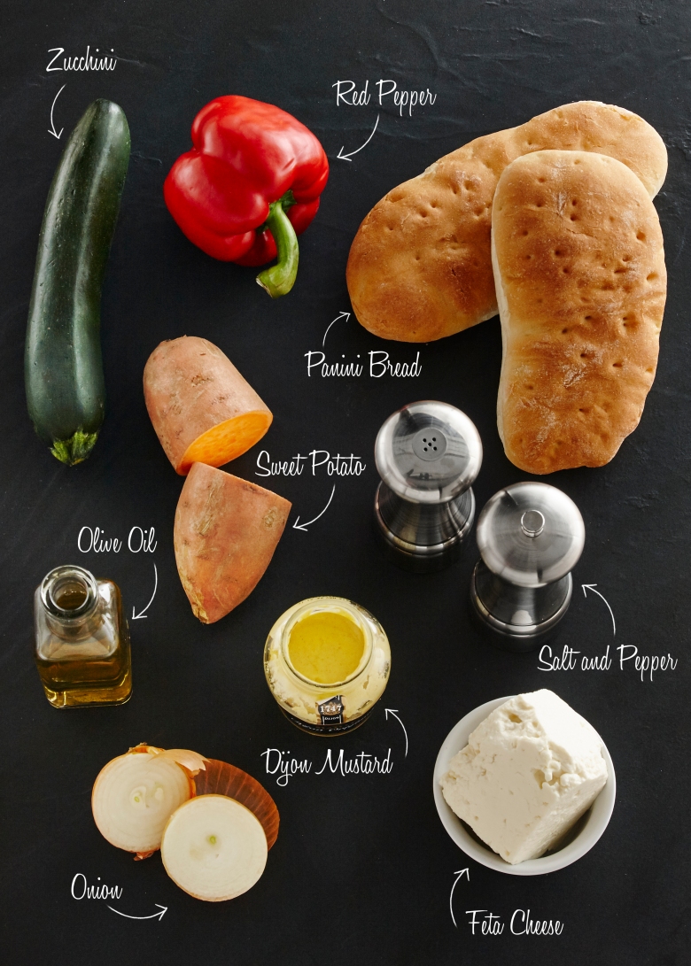 panini aux legumes-ingredients